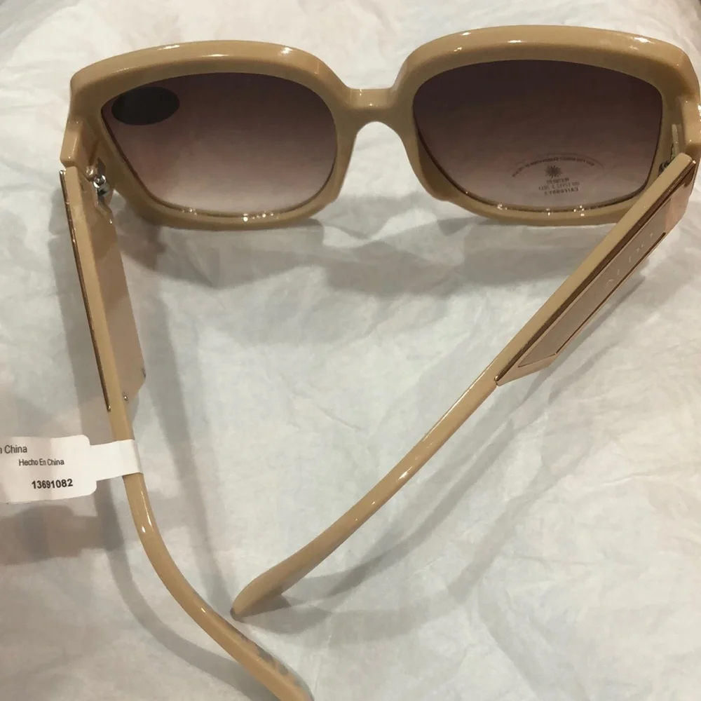 Aldo‎ tan Eliandre-271 plastic frame logo fade lens oversized sunglasses new